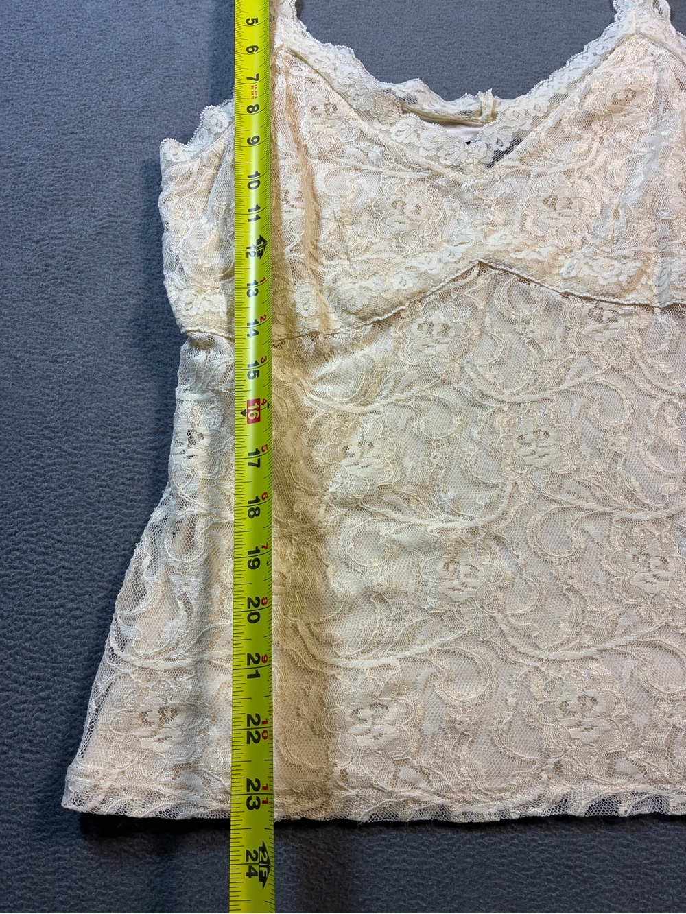 Valerie Stevens Lace Camisole in Cream - Picture 5 of 5